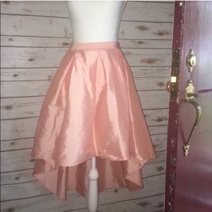 NWT Rag Therapy pink/Peach High-Low Satin Skirt - Elegant & Flowy